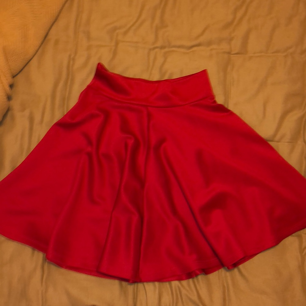 Red skirt